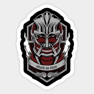 Attack on Titan Colossal Titan Anime Art Sticker